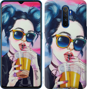 

Чохол Арт-дівчина в окулярах на Realme X2 Pro 917387