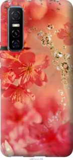 

Чехол Розовые цветы для Vivo Y73S 1115619