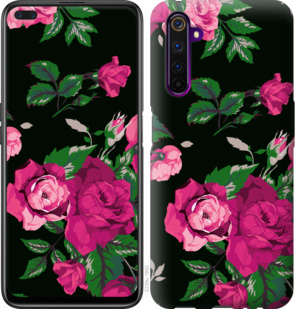 

Чохол Троянди на чорному тлі на Realme 6 Pro 920955