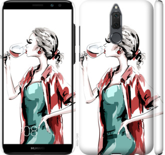 

Чохол Дівчина з келихом на Huawei Mate 10 Lite 841779