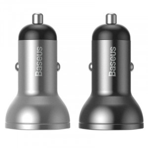 АЗУ Baseus Digital Display Dual USB 4.8A Car Charger 24W (CCBX)