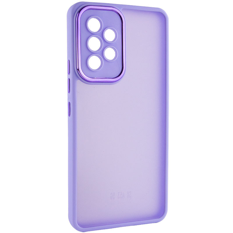 TPU+PC чехол Accent для Samsung Galaxy A32 4G (White / Purple)