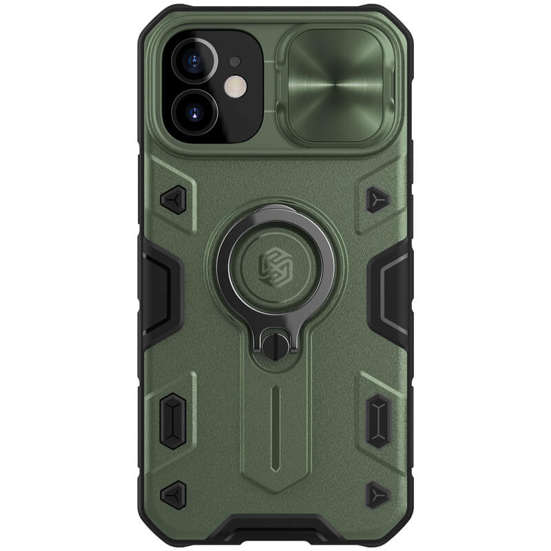 

TPU+PC чохол Nillkin CamShield Armor no logo (шторка на камеру) на Apple iPhone 12 mini (5.4") (Зелений) 1095388