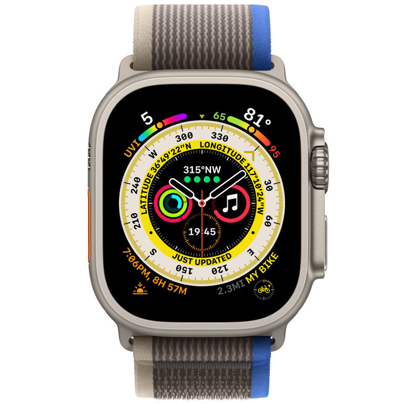 Фото Ремешок Trail Loop для Apple Watch 42(ser.1-3)/44/45/46/49mm (m/l) (Blue / Gray) на vchehle.ua