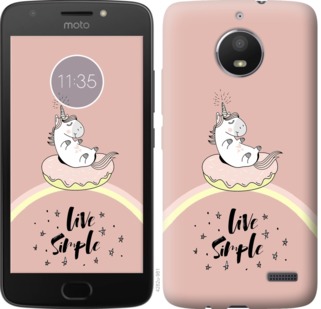 

Чехол Единорожка в пончике для Motorola Moto E4 719608