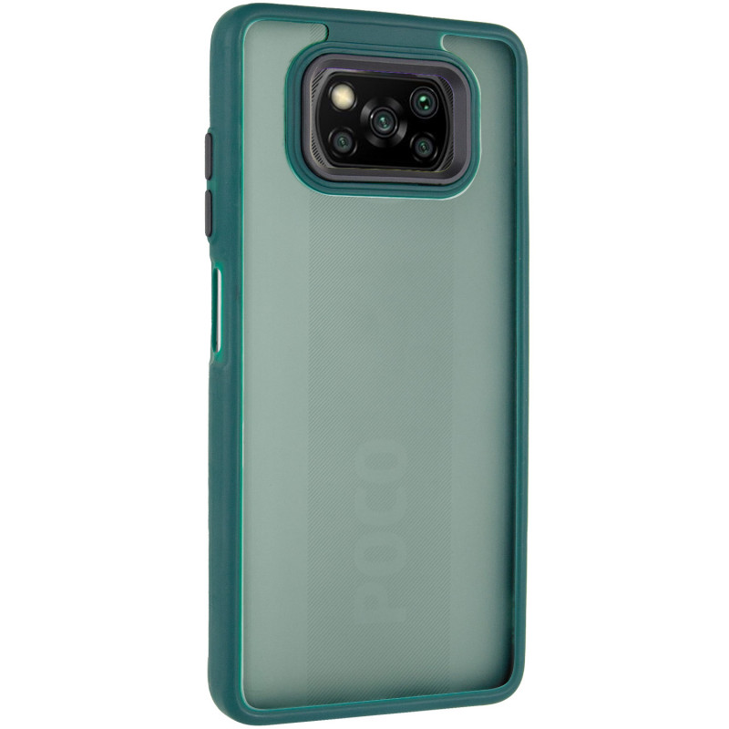 Чехол TPU+PC Lyon Frosted для Xiaomi Poco X3 NFC / Poco X3 Pro (Green)