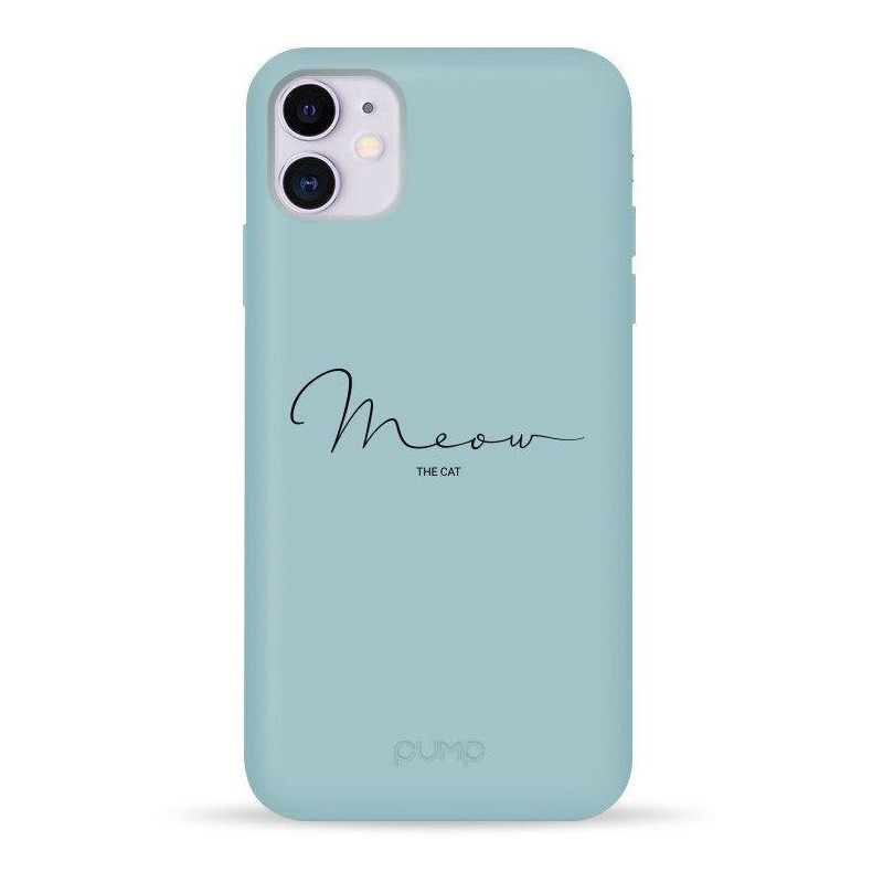 Чохол Pump Silicone Minimalistic для Apple iPhone 11 (6.1 ") (Meow Blue)
