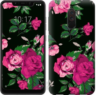 

Чохол Троянди на чорному тлі на Xiaomi Pocophone F1 674410