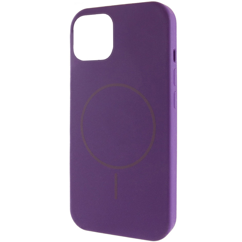 Чехол Silicone Case Full Protective (AA) NO LOGO with Magnetic Safe для Apple iPhone 11 (6.1") (Фиолетовый / Amethyst)