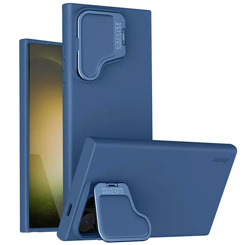 Силіконова накладка Nillkin Camshield Silky Prop на Samsung Galaxy S24 Ultra (Blue)