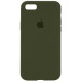 Чохол Silicone Case Full Protective (AA) на Apple iPhone 6/6s (4.7") (Зелений / Dark Olive)