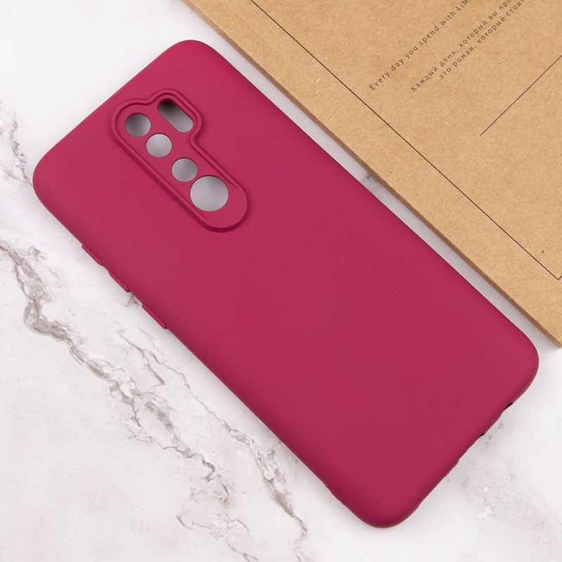 Чохол TPU GETMAN Liquid Silk Full Camera на Xiaomi Redmi 9 (Бордовий / Marsala) в магазині vchehle.ua