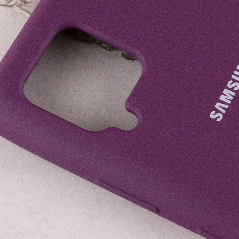 Чехол Silicone Cover Full Protective (AA) для Samsung Galaxy A42 5G (Фиолетовый / Grape) в магазине vchehle.ua