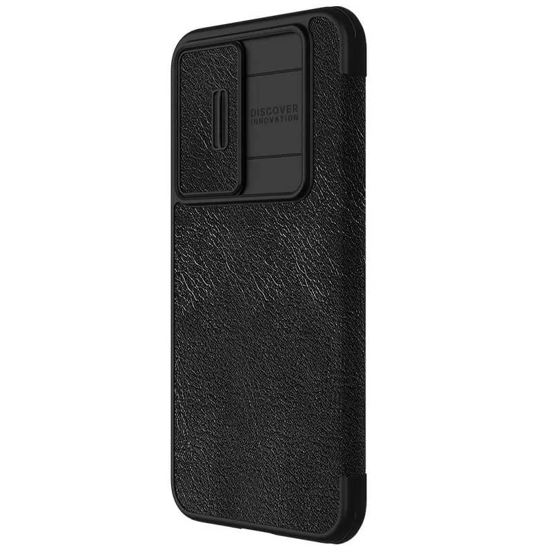 Фото Кожаный чехол (книжка) Nillkin Qin Pro Camshield для Samsung Galaxy S23 FE (Черный) в магазине vchehle.ua