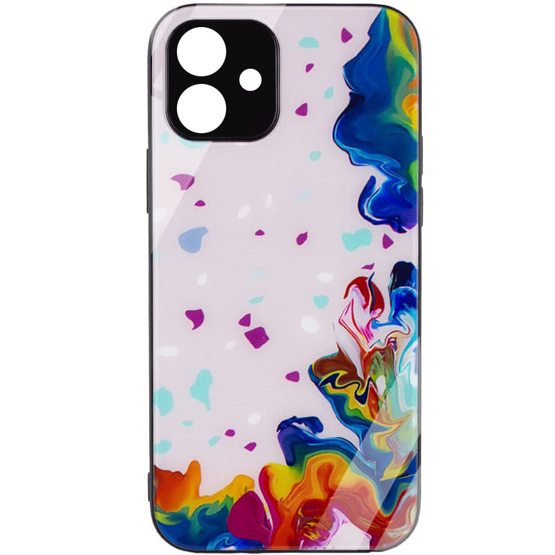 

TPU+Glass чехол Diversity для Apple iPhone 11 (6.1") (Stains multicolored) 1223606