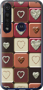 

Чохол Шоколад з сердечками на Motorola G8 Plus 1636389