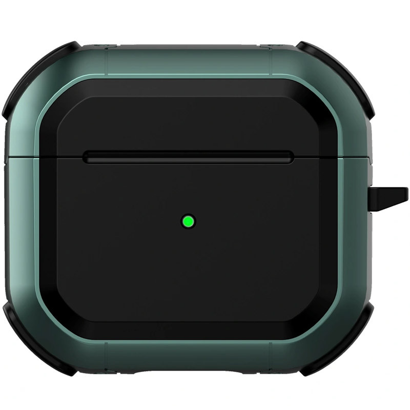 Футляр протиударний  Black ed. для навушників Airpods 4 (Apple Green)