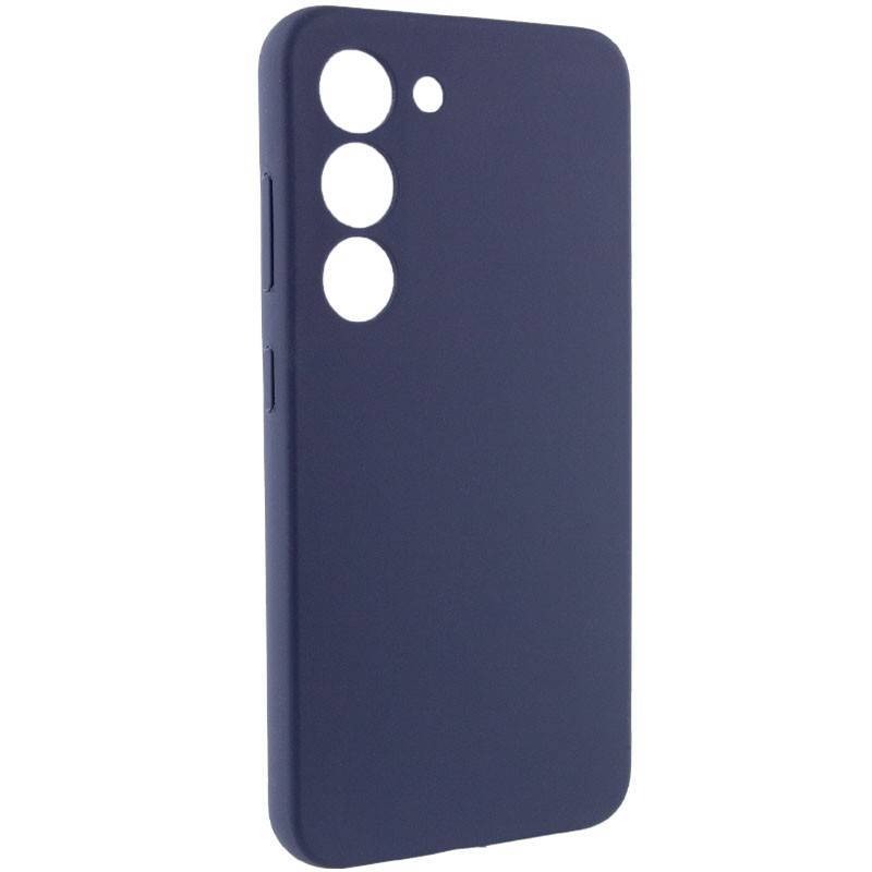 Фото Чохол Silicone Cover Lakshmi Full Camera (AAA) на Samsung Galaxy S21 FE (Темно-синій / Midnight blue) на vchehle.ua