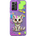 TPU+PC чохол TakiTaki Graffiti magic glow на Samsung Galaxy A52 4G / A52 5G / A52s (Cute wolf / Purple)