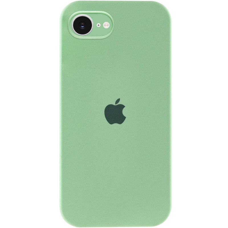 Чохол Silicone Case Full Camera Protective (AA) на Apple iPhone 16e (6.1") (Зелений / Pistachio)