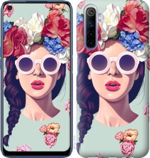 

Чехол Девушка с цветами для Realme 6 920006