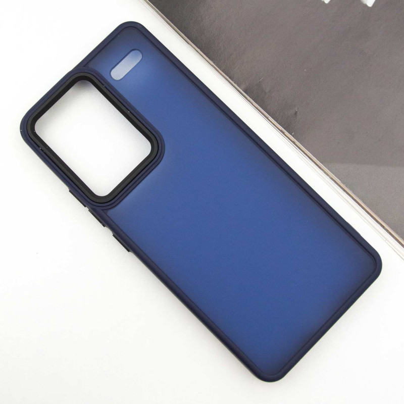 Фото Чехол TPU+PC Lyon Frosted для Xiaomi Redmi Note 13 Pro+ (Navy Blue) на vchehle.ua