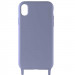 Фото Чехол Cord case c длинным цветным ремешком для Apple iPhone X / XS (5.8") (Серый / Stone) на vchehle.ua