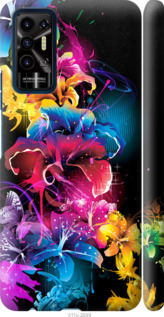 

Чехол Абстрактные цветы для Tecno Pova 2 1634112