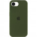 Чехол Silicone Case Full Protective (AA) для Apple iPhone 16e (6.1") (Зеленый / Dark Olive)