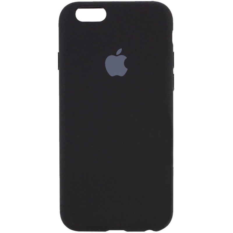 Чехол Silicone Case Full Protective (AA) для Apple iPhone 6/6s (4.7") (Черный / Black)