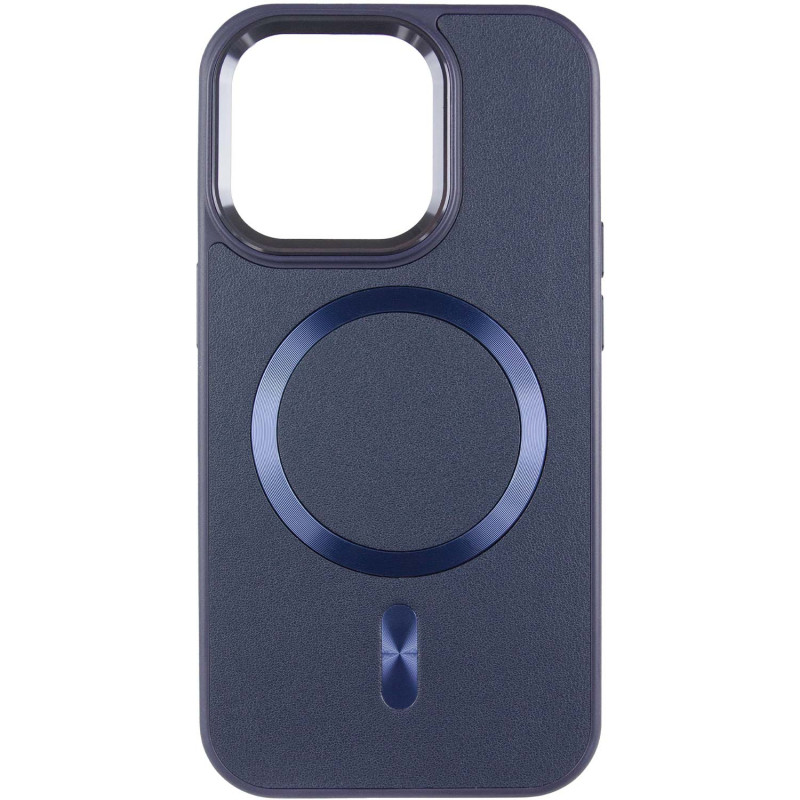 Фото Кожаный чехол SnapCase with Magnetic Safe для Apple iPhone 11 Pro Max (6.5") (Dark Blue) на vchehle.ua