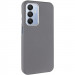 Кожаный чехол Leather Case Metal Buttons для Samsung Galaxy A15 4G/5G / M15 5G (Titanium Gray)