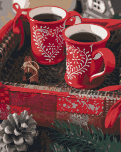 Картина по номерам. Art Craft "Рождественский кофе" 40*50 см 12133-AC (Разноцветный)