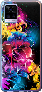 

Чехол Абстрактные цветы для Vivo V20 1634100
