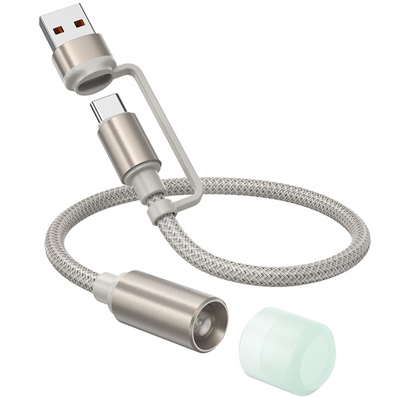Фото Кабель-светильник Hoco UA38C USB/Type-C to LED (0.3m) (Gold) в магазине vchehle.ua