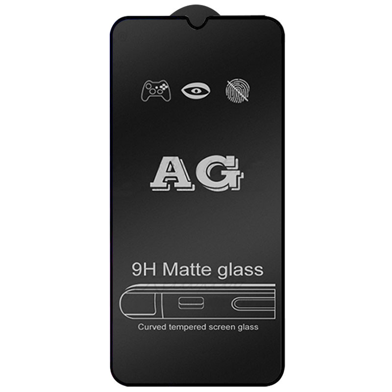 Фото Защитное стекло 2.5D CP+ (full glue) Matte для Xiaomi Redmi 9 / Poco M3 / Note 9 4G / Redmi 9T (Черный) на vchehle.ua