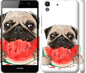

Чехол Мопс и арбуз для Huawei Y6 843884