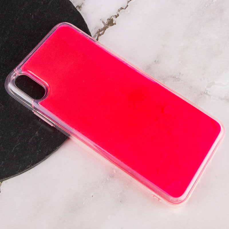 Фото Неоновый чехол Neon Sand glow in the dark для Apple iPhone XS Max (6.5") (Розовый) на vchehle.ua