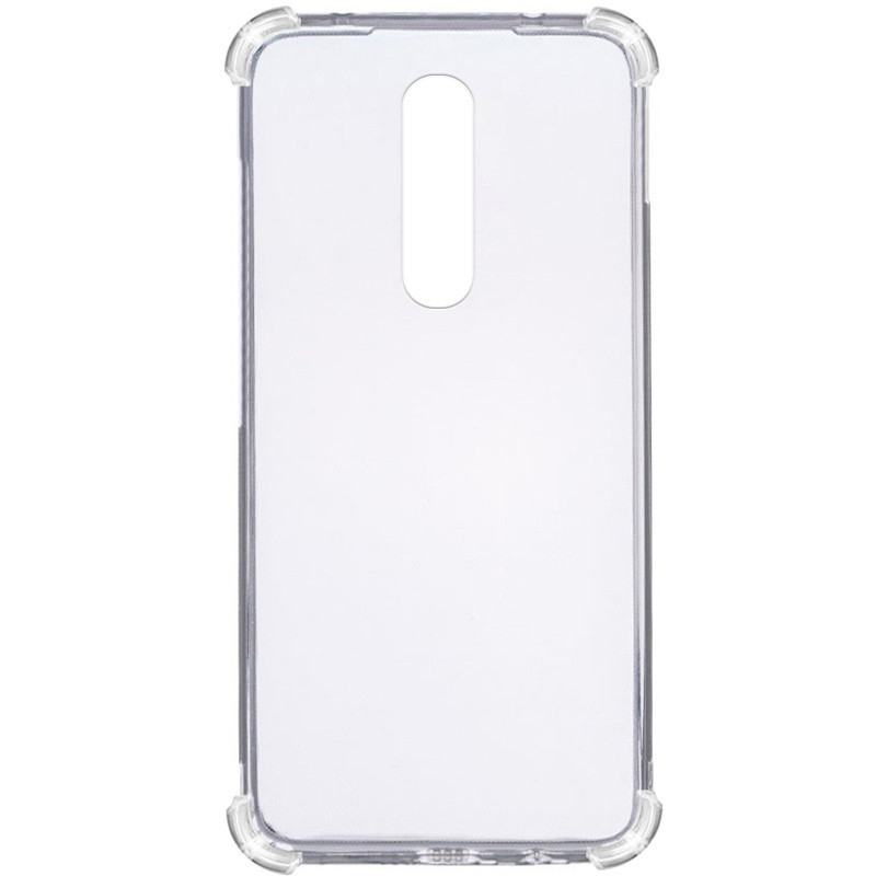 TPU чохол GETMAN Ease logo посилені кути на OnePlus 8 (Прозорий / Transparent)