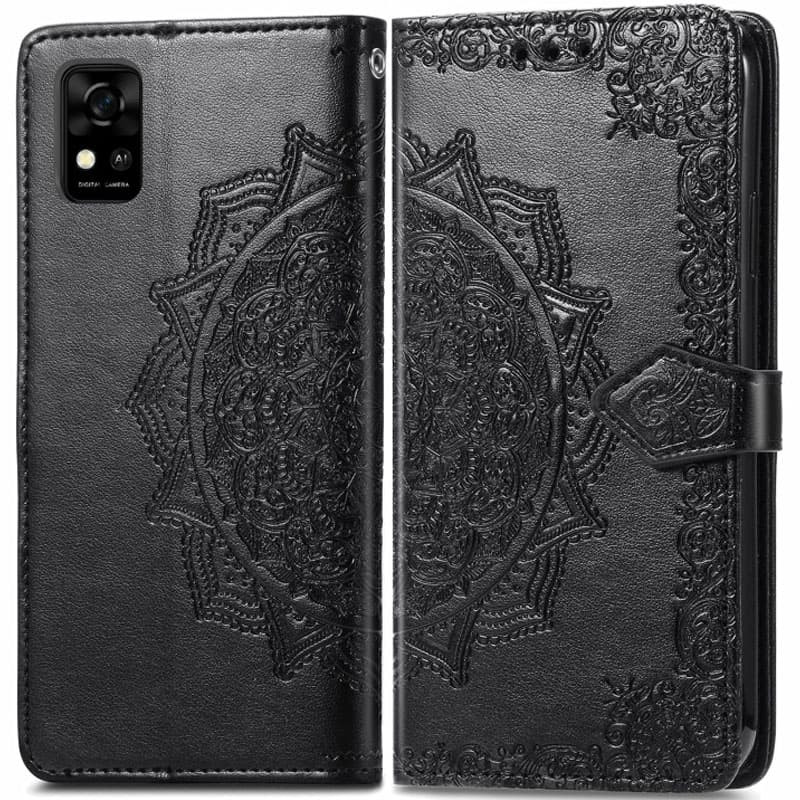 Фото Кожаный чехол (книжка) Art Case с визитницей для ZTE Blade A31 (Черный) на vchehle.ua