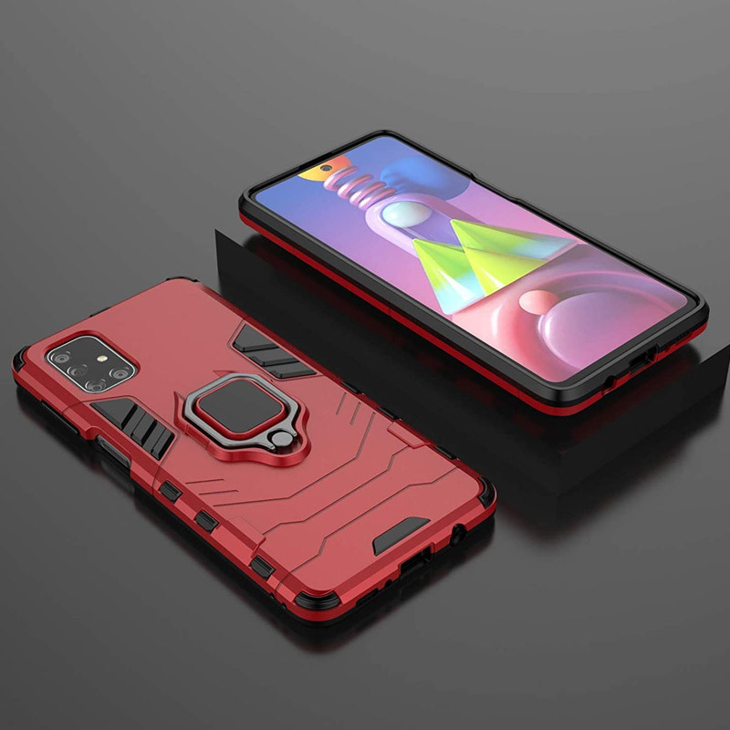 

Ударопрочный чехол Transformer Ring for Magnet для Samsung Galaxy M51 (Красный / Dante Red) 1082665