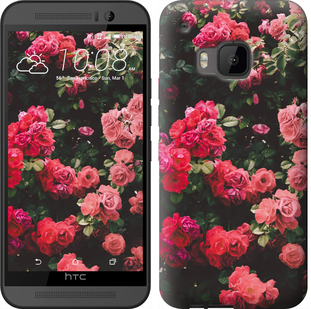 

Чехол Куст с розами для HTC One M9 639171