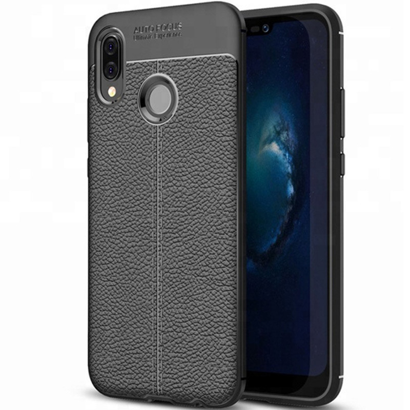 

TPU чехол iPaky Litchi Series для Huawei Nova 3i (Черный) 663914