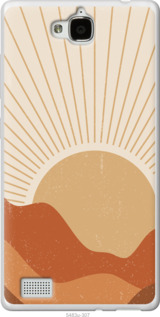 

Чехол Горы и солнце для Huawei Honor 3C 1435471