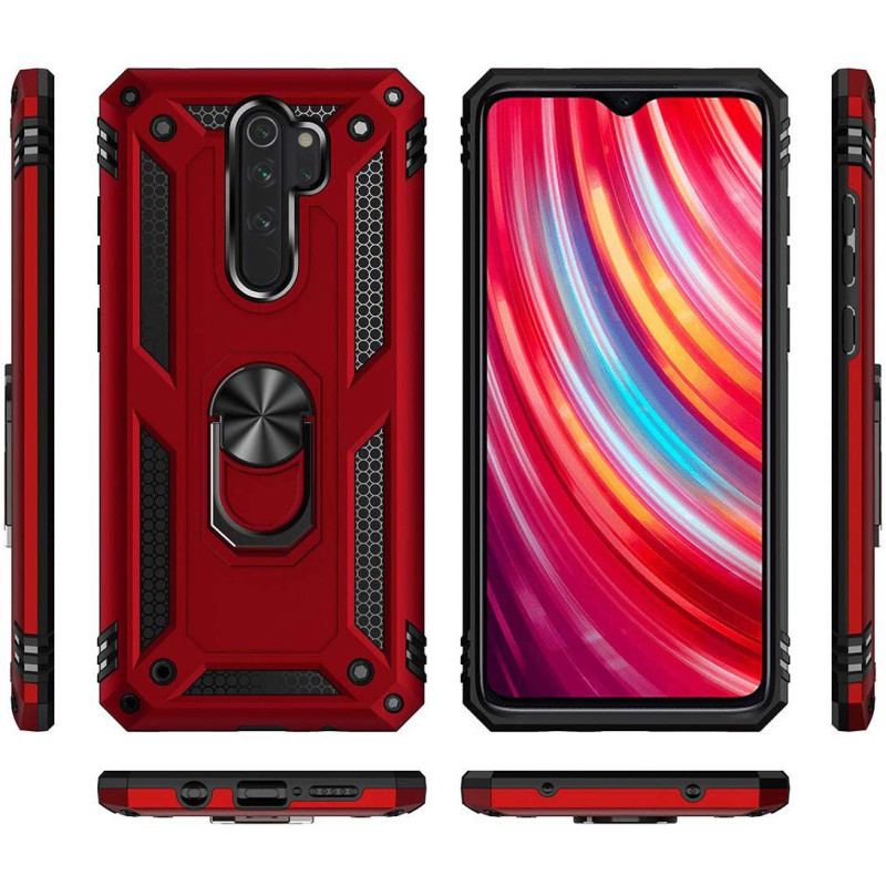 Фото Ударостійкий чохол Serge Ring for Magnet на Xiaomi Redmi Note 8 Pro (Червоний) в маназині vchehle.ua