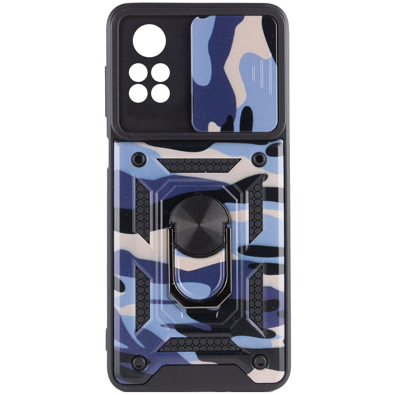 Фото Ударопрочный чехол Camshield Serge Ring Camo для Xiaomi Poco X4 Pro 5G (Фиолетовый / Army Purple) на vchehle.ua