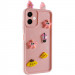 Чехол TPU Toys Case with Ears для Samsung Galaxy A06 (Light Pink)