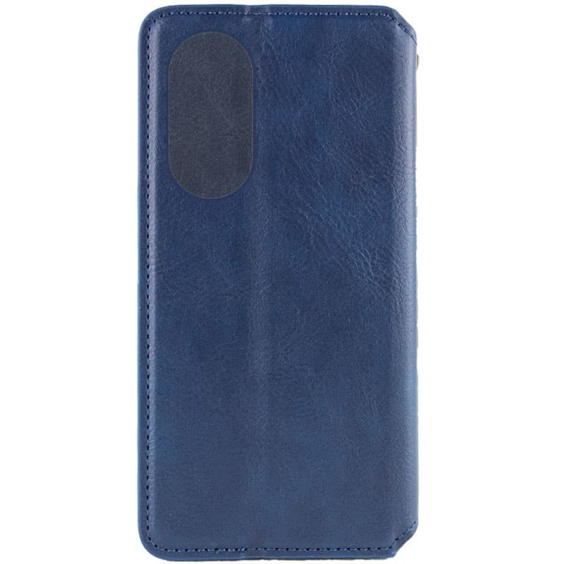 Купить Кожаный чехол-книжка GETMAN Cubic (PU) для Oppo A98 (Синий) на vchehle.ua