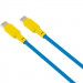 Фото Дата кабель Gelius Full Silicon GP-UCN001CC Type-C to Type-C 60W (1.2m) (Yellow / Blue) на vchehle.ua