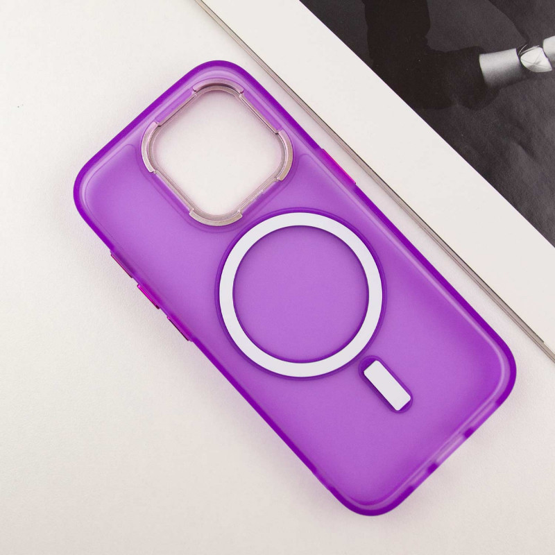 Чохол TPU+PC Lily with Magnetic safe на Apple iPhone 15 Pro (6.1") (Purple) в магазині vchehle.ua